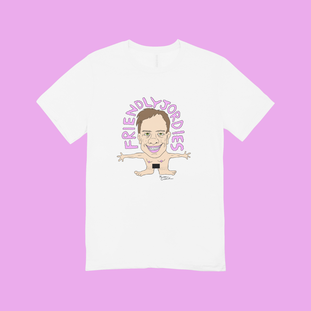 Michael Cusack x friendlyjordies BIG HUG T-SHIRT Limited Edition